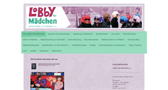 Desktop Screenshot of lobby-fuer-maedchen.de